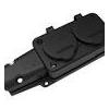 BEMİS 1/16A.220V.IP54 KAUÇUK 2'Lİ GRUP PRİZ IP54-BK1-1402-3612